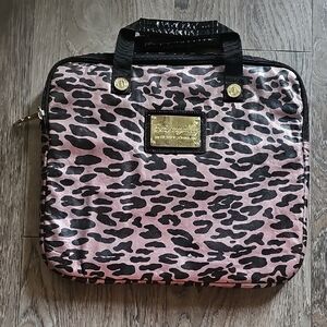 Betsey Johnson Pink Leopard Print Bag